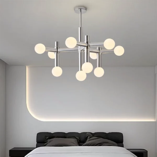 Bauhaus Glass Ball Chandelier Lustre Lighting For Living Dining Room Bedroom Modern Pendant Light Home Indoor Decor Hanging Lamp