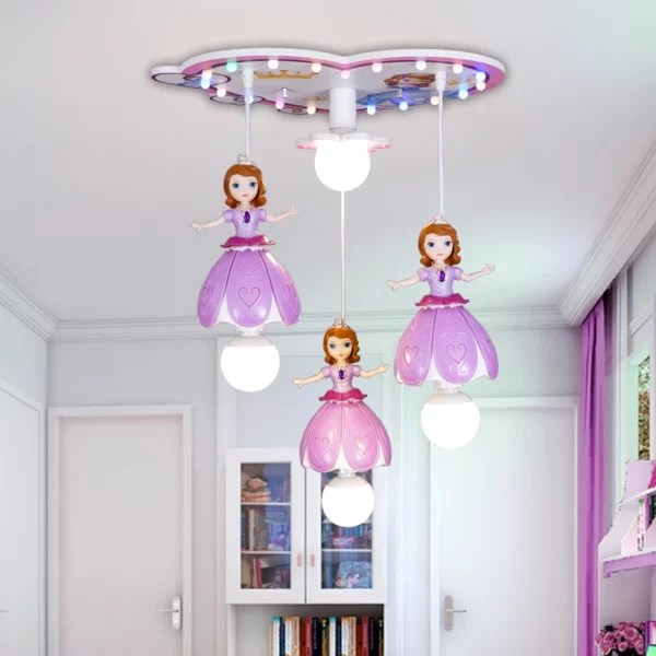 Children's room home decoration modern lamp chandelier for bedroom kids ceiling lamps interior lighting smart led chandeliers