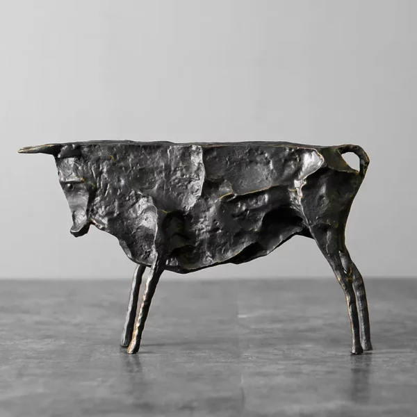 Creative Abstract Bull Statue By Picasso Famous Animal Sculpture Figurine Picasso Ox Art Collection Home Decor Gift for Friend