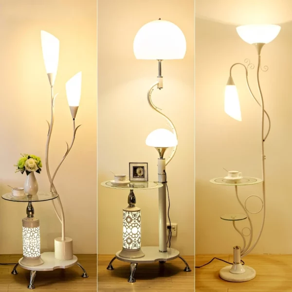 E27 Nordic Modern Floor Lamp LED Flower Tea Table Floor Lamps for Living Room Bedroom Study Desk Lamp Home Decor Standing Lights