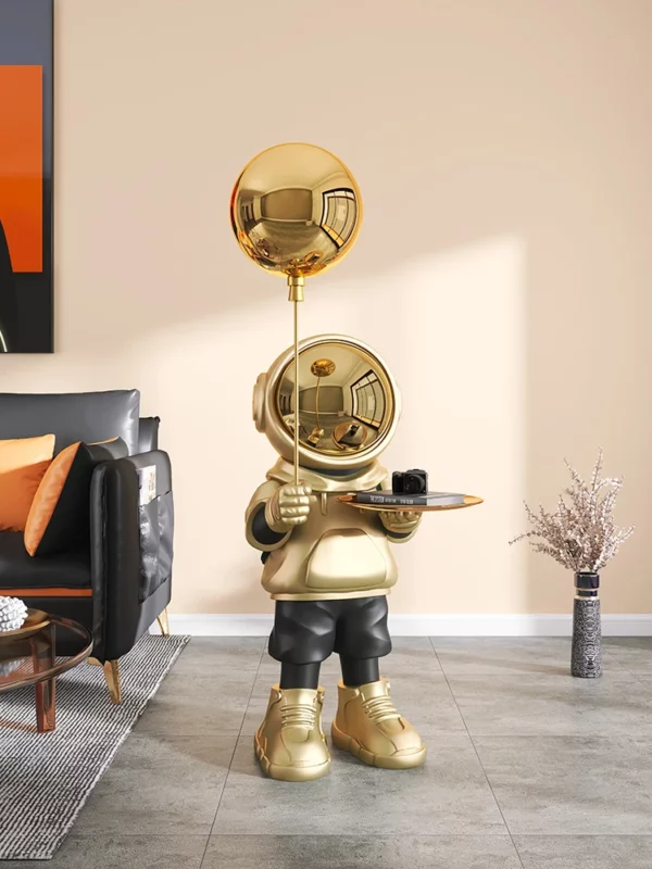 Home Decor Astronaut Statue Large Floor Standing Ornament Room TV Cabinet Beside Sofa Lighting Tray Sculpture Nordic Decoration