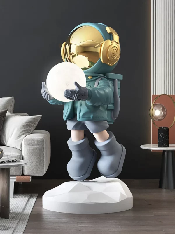 Home Decor Modern Art Astronaut Statue Resin Crafts Fashion Sculpture Creative Corridor Light Indoor Floor Decoration Ornaments