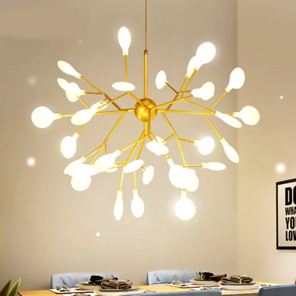 Modern Firefly Pendant Chandelier Ceiling Lighting Home Indoor Bedroom Living Room Acrylic Hanging Suspension Lamp G4 LED Bulb