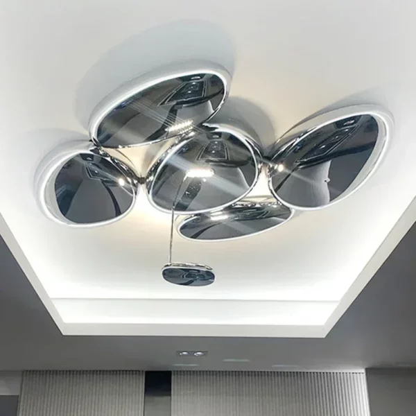 Modern Living Room Chrome Led Ceiling Lamp Home Decor Bedroom Chandelier Lighting Villa Lobby Luxury Lights Fixtures Luminaria