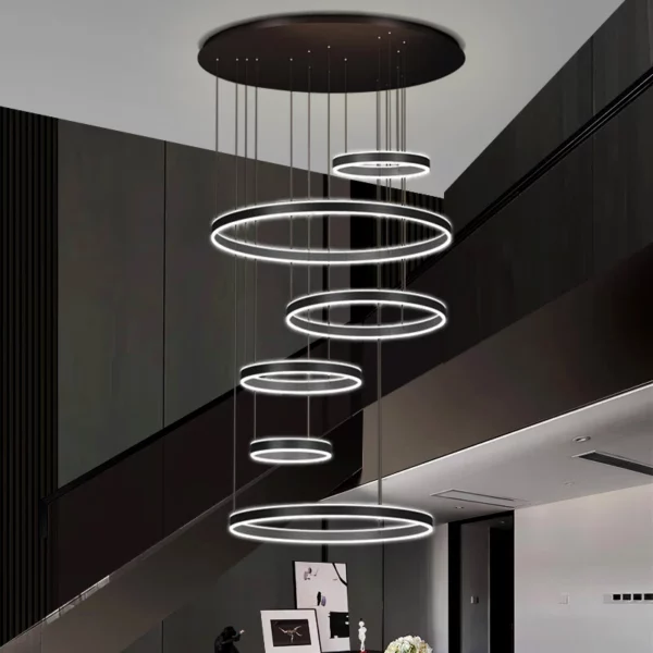 Modern home decor ring led lights Chandeliers pendant light ring lamps for living room hanging lamps for ceiling indoor lighting