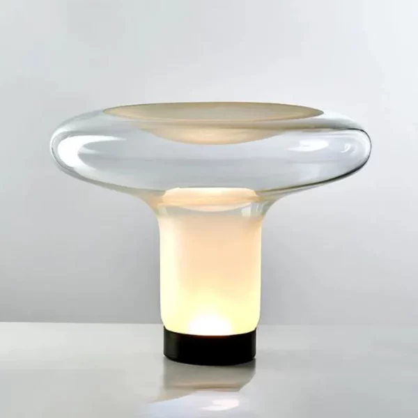 Royal Mushroom Table Lamps Modern Designer Glass Table Light for Bedside Living Room Coffee Bar Sofa Indoor Decor Bedside Lamp