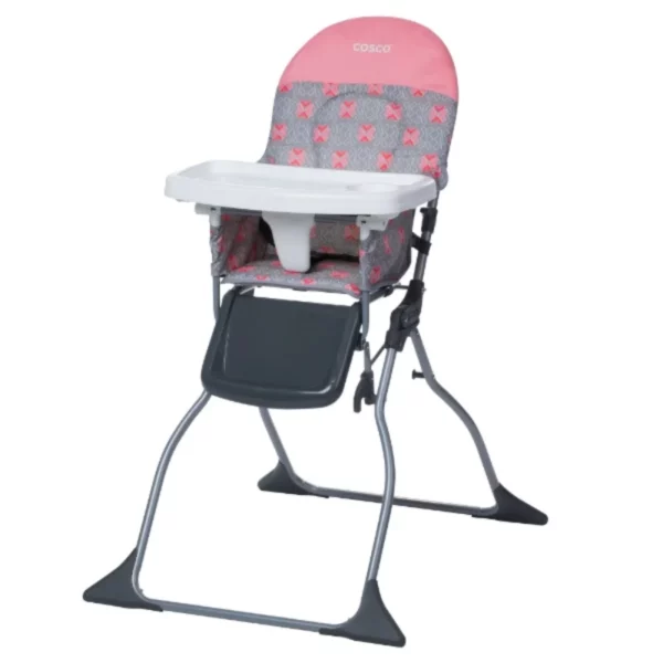 Simple Fold Full Size High Chair with Adjustable Tray, Multi-color optional