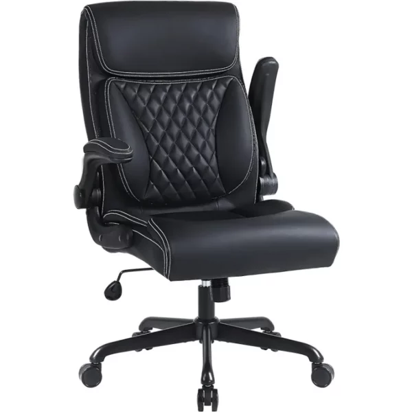 Youhauchair Executive Office Chair, Ergonomic Home Office Desk Chairs, PU Leather Computer Chair with Lumbar Support